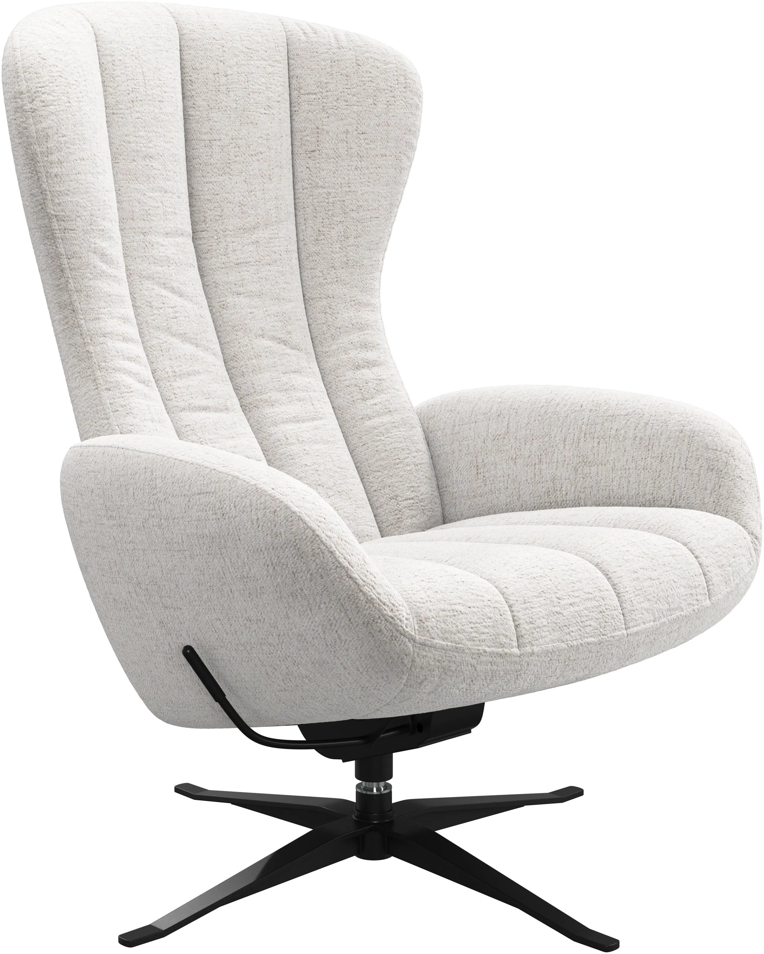 デザイナーアームチェア | リクライニングチェア - ホワイト | ボー